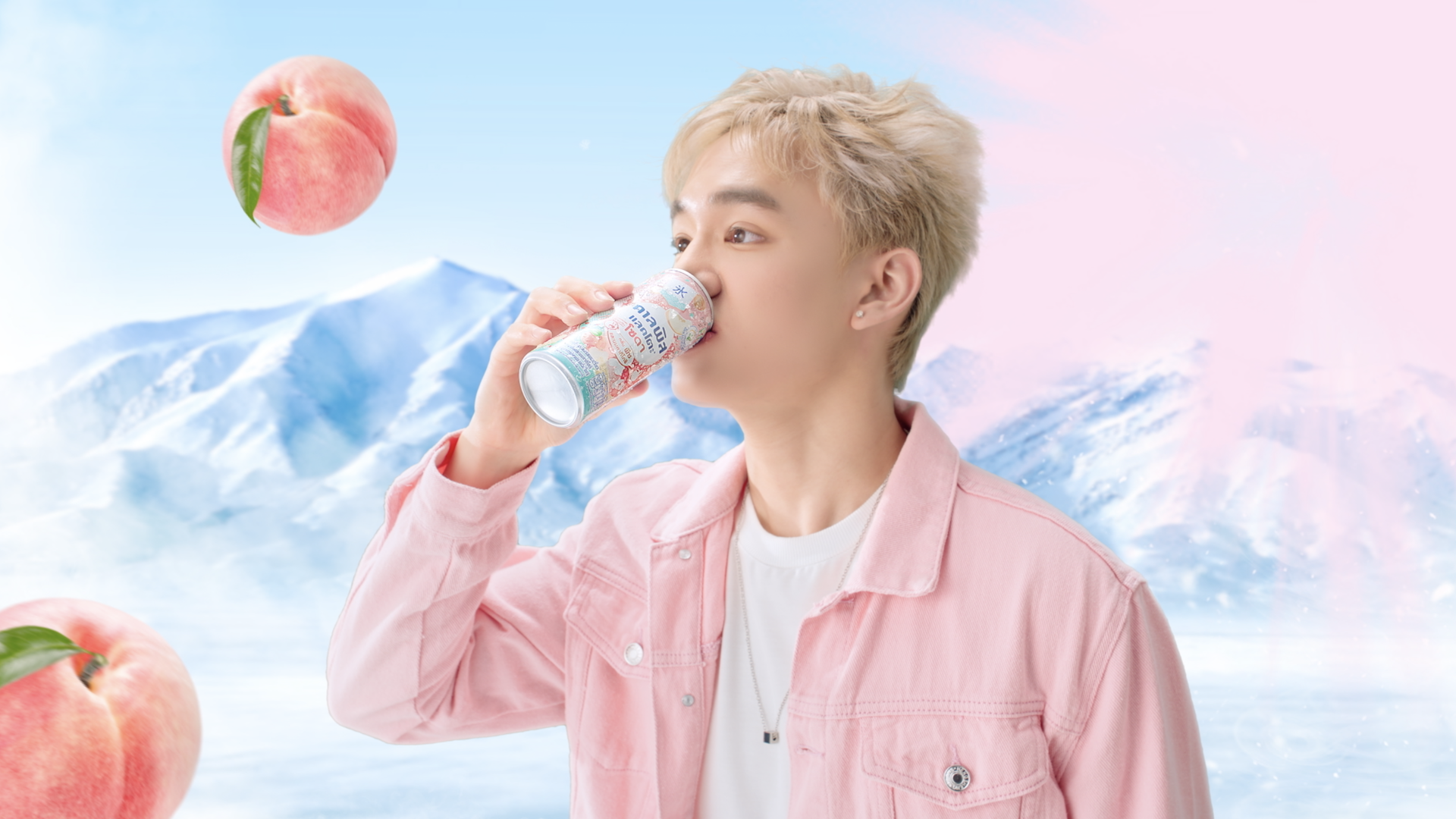 CALPIS SODA ใหม่! พีชคากิโกริ